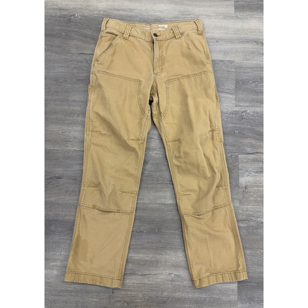 Carhartt Rugged Flex Relaxed Fit Men's Carpenter Pants 30x30 Canvas Double Front